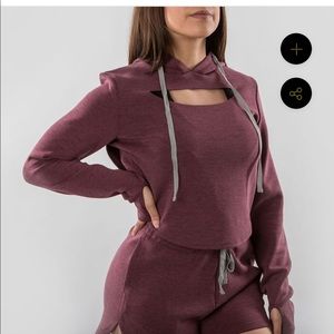 Keyhole Cropped Hoodie BuffBunny